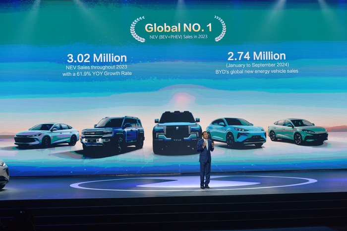 BYD, constructeur automobile mondial, parmi le top 10 avec plus de 3 millions de véhicules vendus