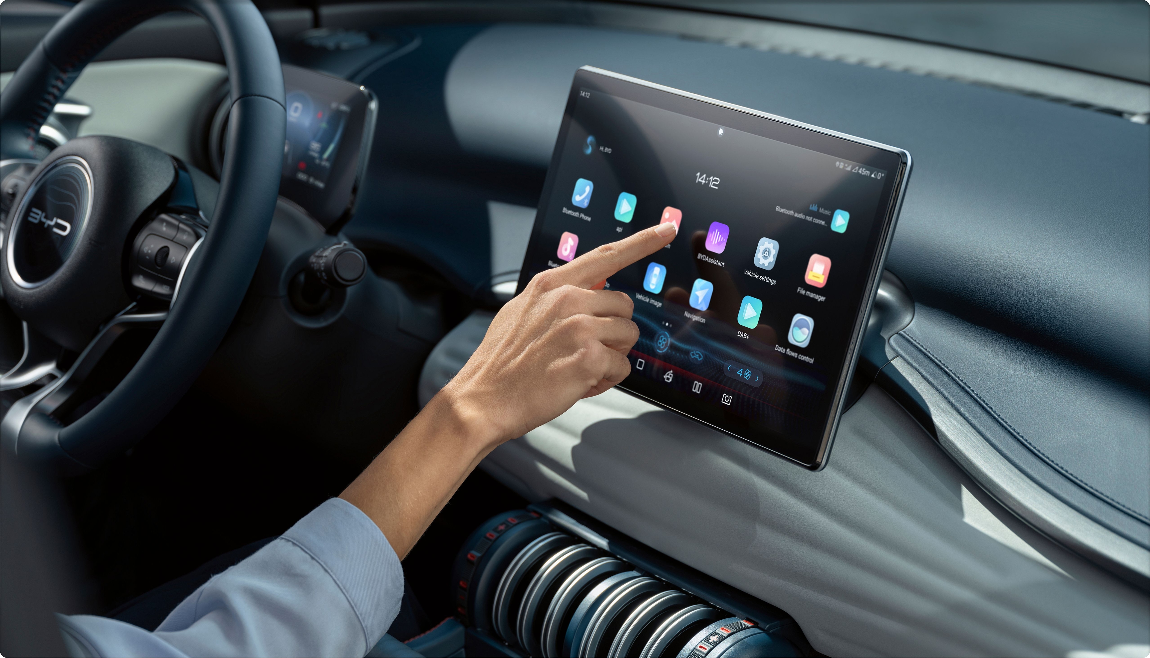 Écran tactile rotatif 12,8 pouces du BYD Atto 3