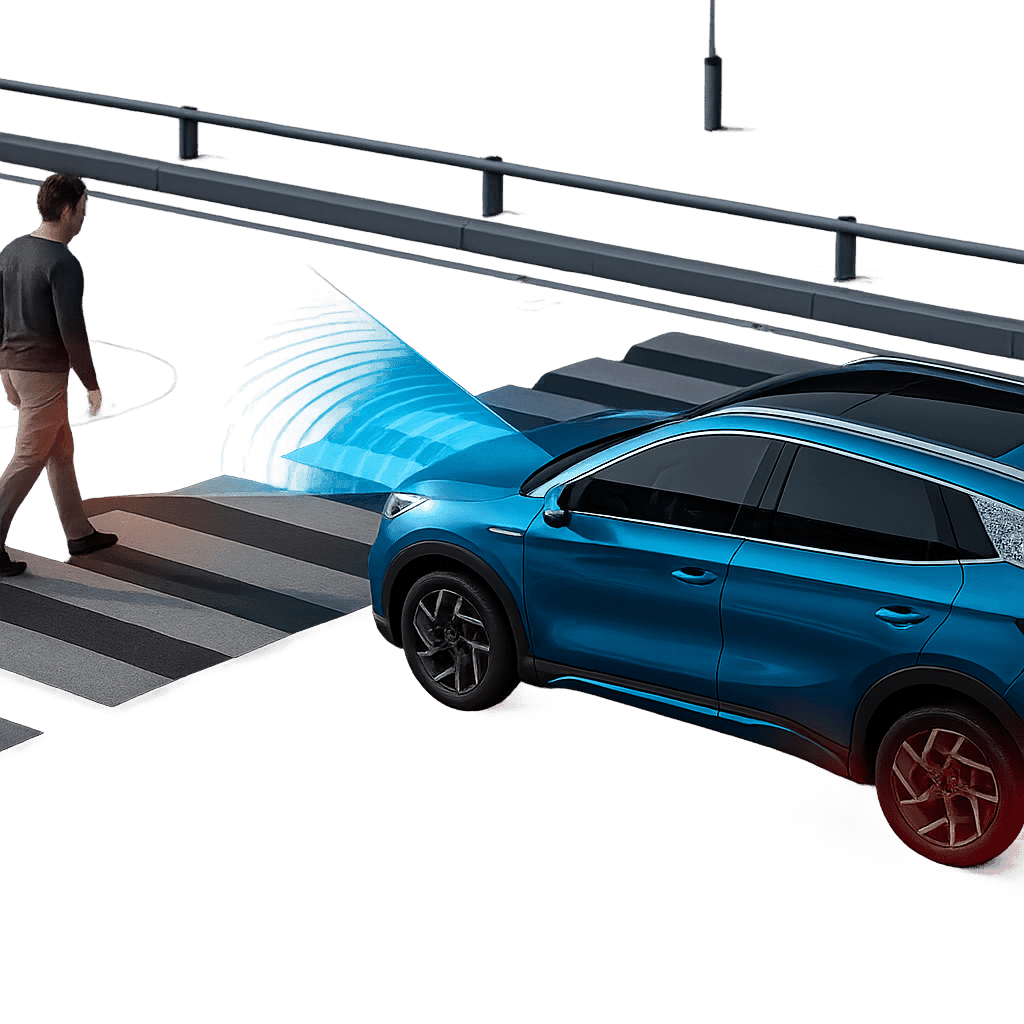 Système de freinage d’urgence automatique du BYD Atto 3 pour plus de sécurité