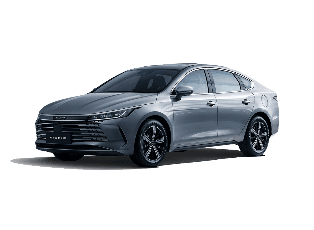 BYD Qin Plus DM‑i gris, berline hybride rechargeable avec grande autonomie et confort