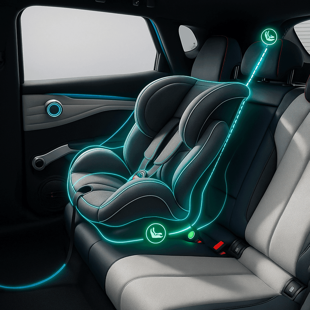 Système ISOFIX du BYD  BYD Qin Plus DM‑i  pour siège enfant